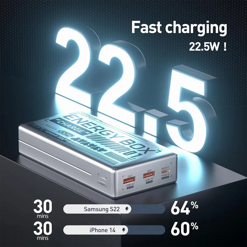 Movespeed High-Capacity Power Bank Space Silver 20000mAh 22.5W