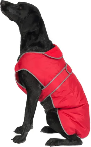 Muddy Paws All Weather Stormguard Coat .Poppy Red. Size Small/Medium (Length 35cm, up to 56cm Girth)