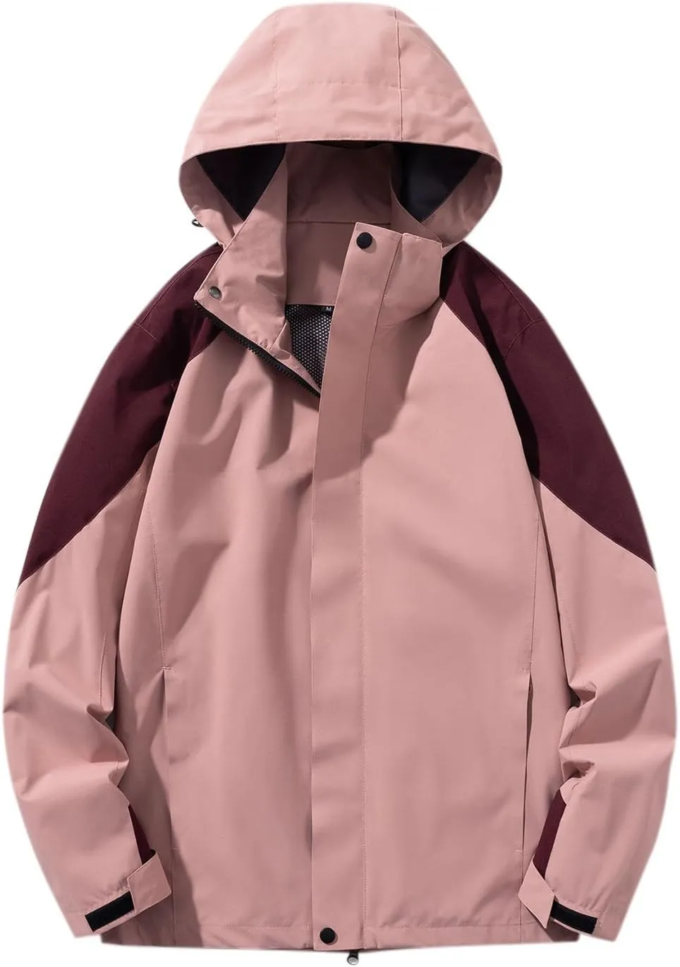 Muscularfit Men's Rain Jacket Waterproof Lightweight Rain Shell Jacket Raincoat Outdoor Sport Windbreaker Jacket Outwear Coat