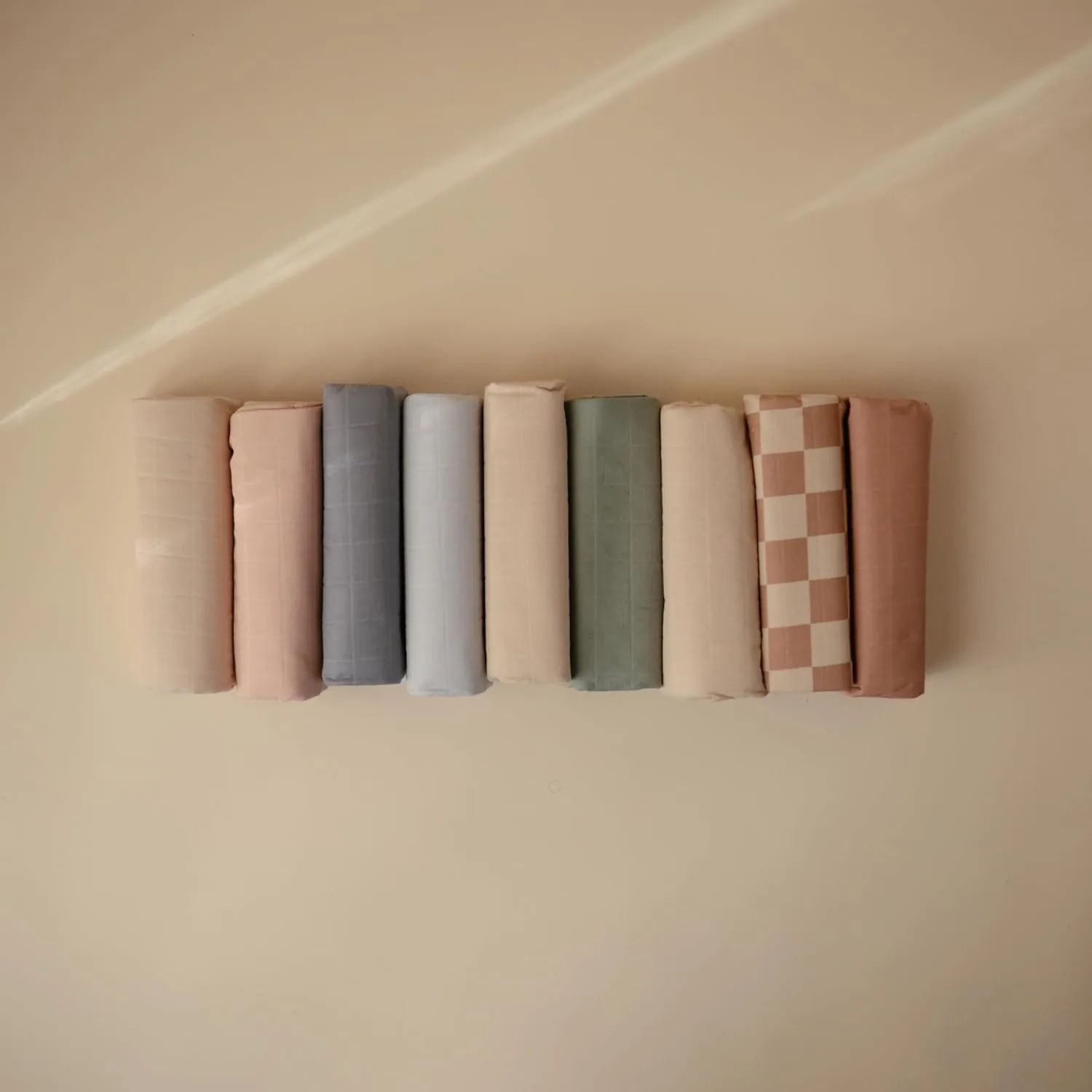 mushie Waterproof Changing Pad Liners | 100% Organic Cotton | Set of 3 (Blue Combo)