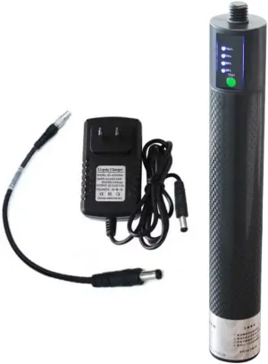 New BL-10000 10000mAh Extensional Li-ion Pole Battery w Charger for Topcon RTK & G.P.S (5 Pin)