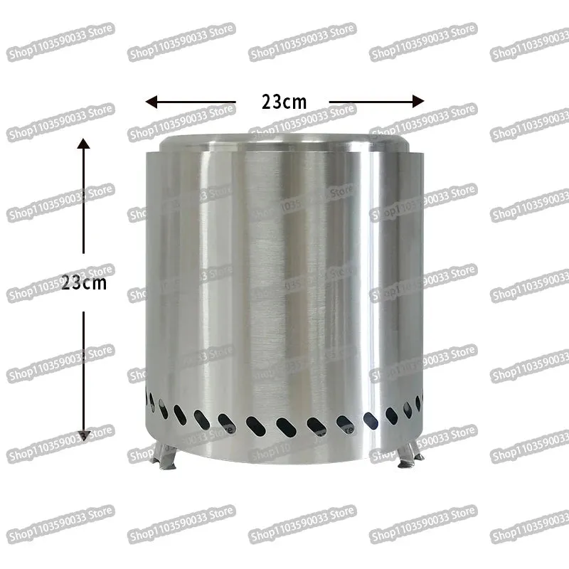 New portable and detachable mini smokeless courtyard outdoor camping barbecue stove and brazier equipment