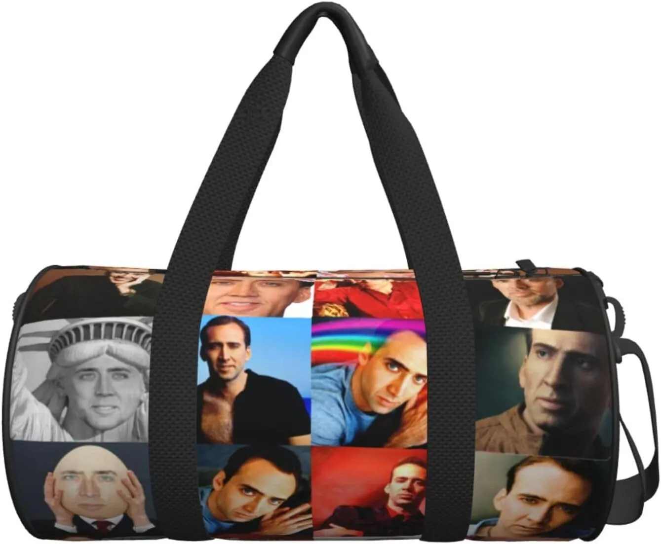 Nic-olas Cage Gym Bag for Women and Men, Gyms Waterproof Dufflebag Lightweight Carryon Gymbag