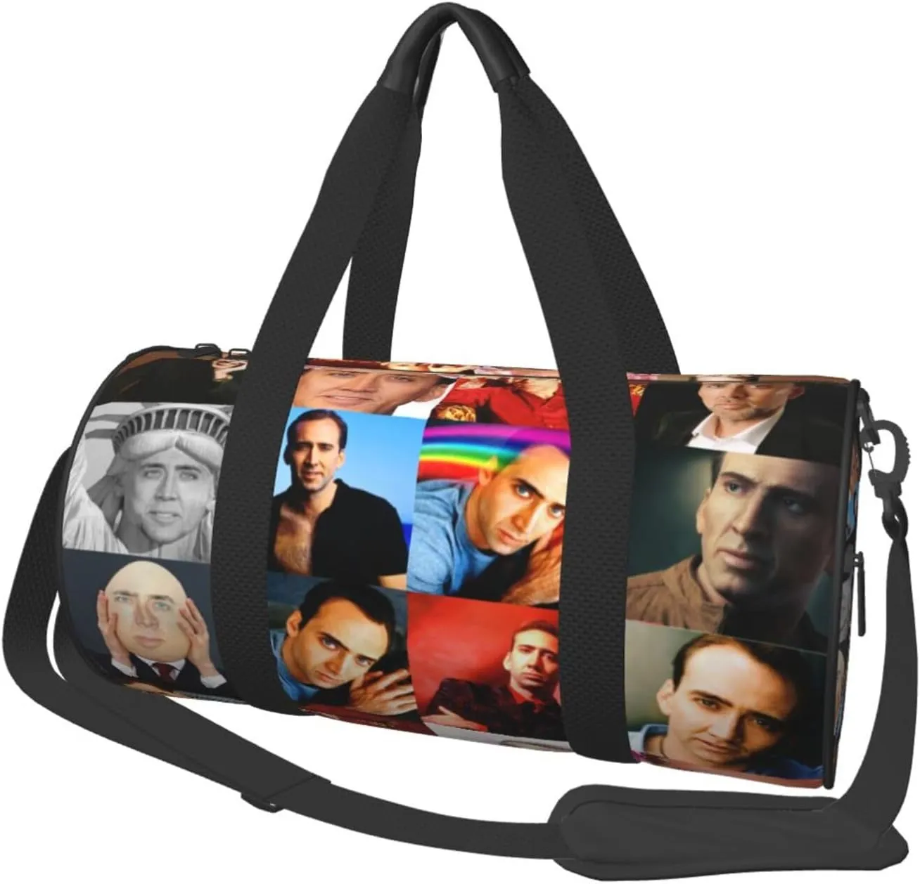 Nic-olas Cage Gym Bag for Women and Men, Gyms Waterproof Dufflebag Lightweight Carryon Gymbag