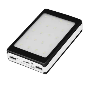 (No Battery) 18650 Solar Power Bank Charger DIY Box Poverbank Case Led For Xiaomi Huawei Moblie Phone Power Pover Bank 20000mah