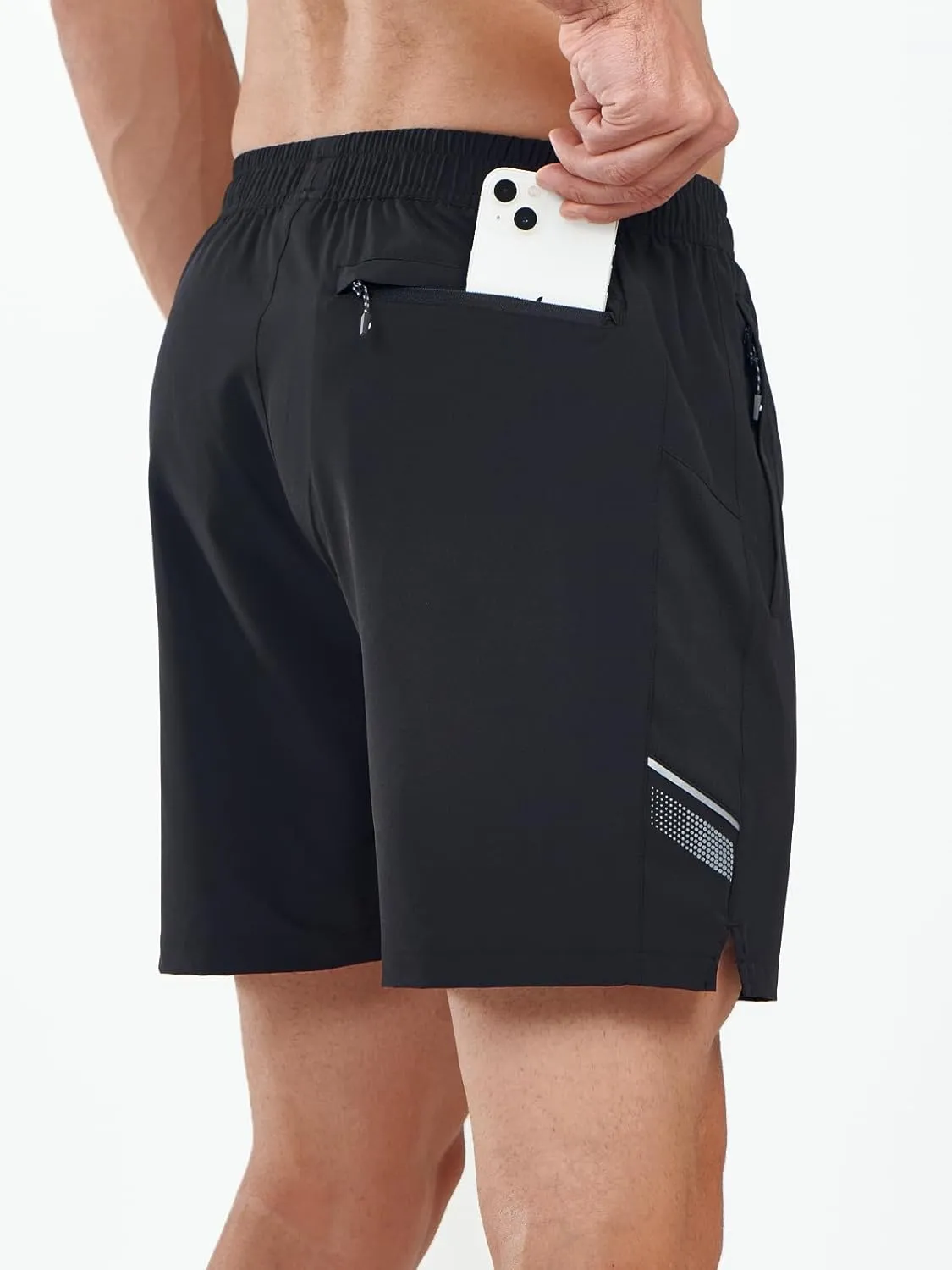 NORTHYARD Men's Athletic Running Shorts 5" Quick Dry Lightweight with Zip Pockets Gym Workout Active