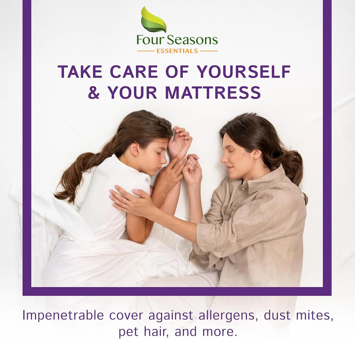 Olympic Queen (66"x80") Waterproof Mattress Protector - Super Queen Size Fitted Sheet Style - Hypoallergenic Premium Quality Cover Protects Against Dust
