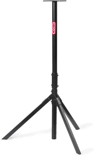 Oregon Tripod Bench Chainsaw Chain Grinder Stand, Height Adjustable Sturdy Portable Safe Platform, Folds Down for Use Anywhere, Compatible with All Oregon Bench Grinders (554532),Black, Red