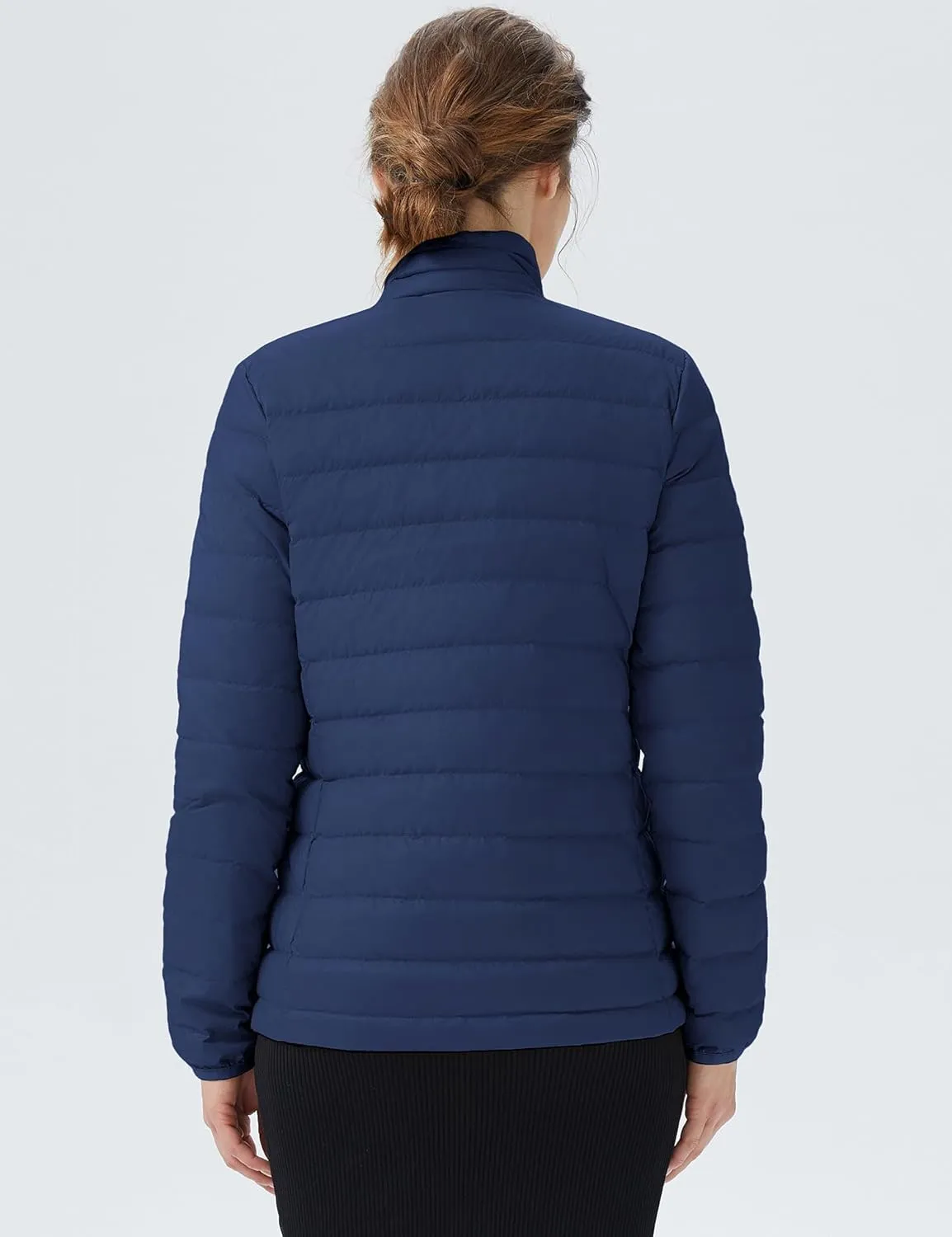 Orolay Women's Lightweight Packable Down Jacket Quilted Puffer Coat with Stand Collar