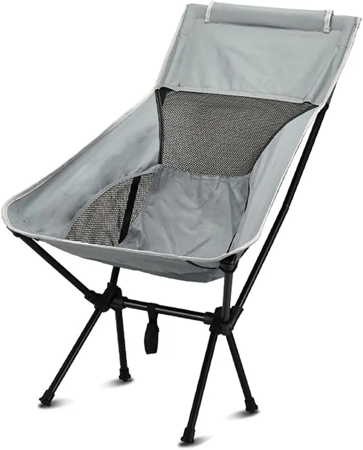 Outdoor Beach Chair Ultra-Light Folding Chair,High-Back Camping Chair,Breathable Mesh Backpack Chair,Outdoor,Camping,Picnic,Hiking,Travel Camping Backpack (Color : A)