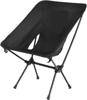 Outdoor Blackening Moon Chair Camping Picnic Portable Moon Chair 600D Oxford Cloth Aluminum Camping Folding Chair