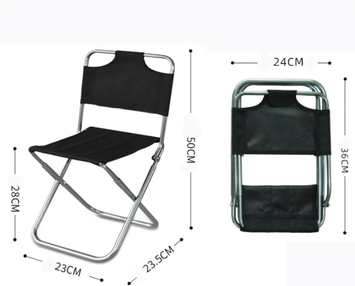 Outdoor Camp Chairs, Light Outdoor Fishing Chair Made of Strong Aluminum Alloy Folding Trumpet Chair Lawn Chairs Adults