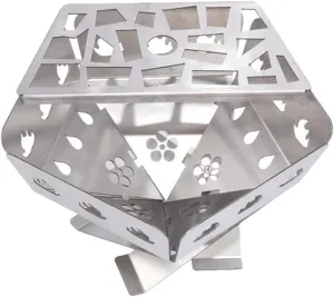 Outdoor Camping Pit Portable Folding Wood Stove For Hiking Backpacking Camping BBQ Grilling