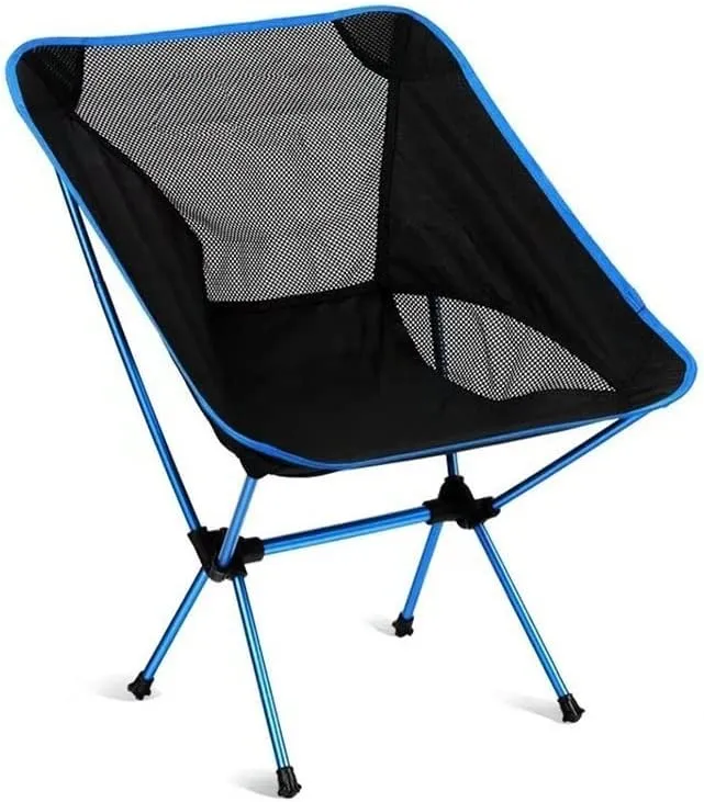 Outdoor Chair Folding Camping Chair Portable Camping Chair Outdoor Lightweight Aluminum Moon Chair Leisure Camping Fishing Chair Folding Stool Camping Chair Foldable Chair