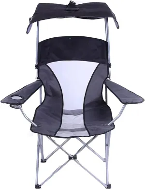 Outdoor Chair Folding Camping Portable Wild Fishing Mesh Canopy Shade Sunshade Seat with Armrest for Sunbathing On The Beach Foldable