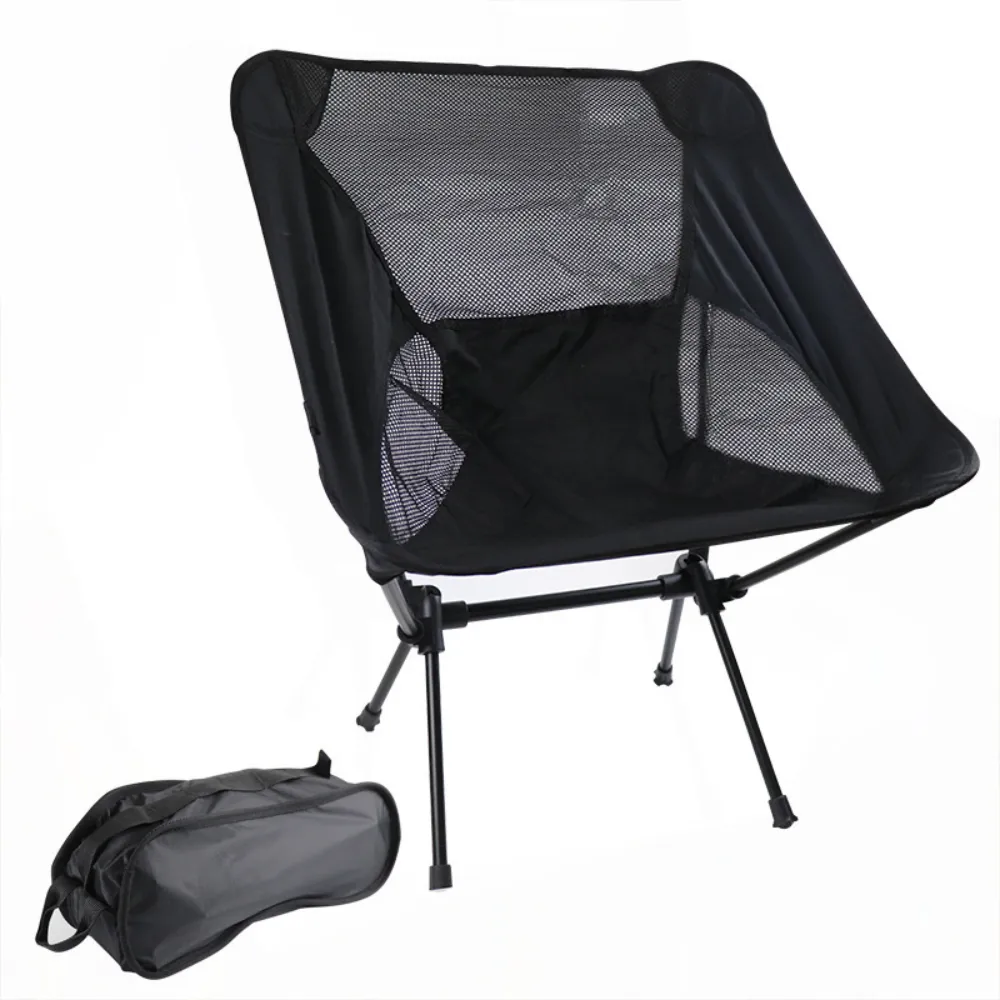 Outdoor Folding Beach Chair Moon Chair Aviation Aluminum Pipe Lazy Fishing Chair