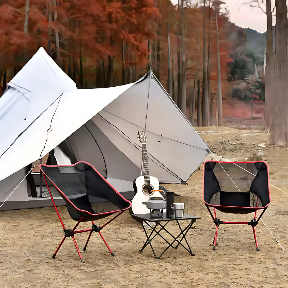 Outdoor Folding Beach Chair Moon Chair Aviation Aluminum Pipe Lazy Fishing Chair