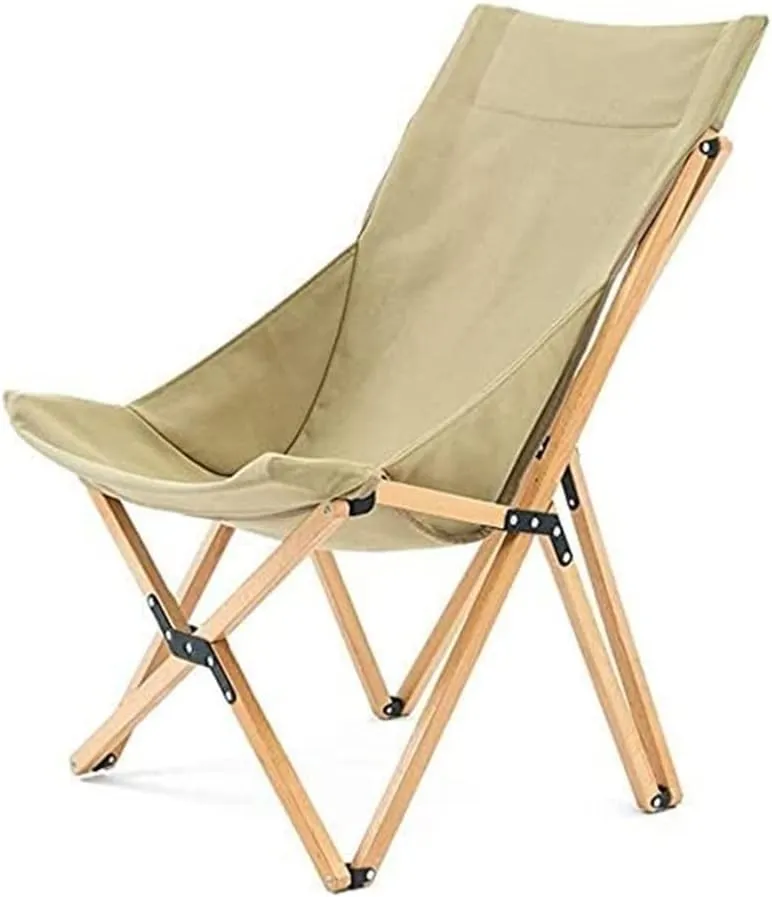 Outdoor Folding Chair Camp Chair Portable Garden Picnic Recliner Camping Hiking Back Chairs Beach Fishing Resting Folding