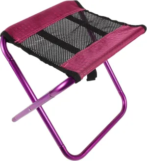 Outdoor Folding Chair Lightweight Mesh Camping Stool Portable Footrest No Assembly Required for Quick Use