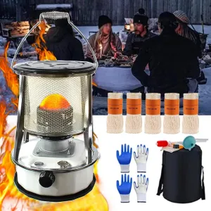 Outdoor Wood Burning Stove, 3-in-1 Cooking, Heating, and Oven Stove for Camping, BBQ, Picnic, Emergency, Firewood Stove for 2-4 People, Portable & Durable