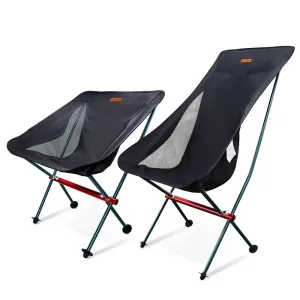PACOONE Travel Ultralight Folding Chair Detachable Portable Moon Chair – Outdoor Camping &, Fishing