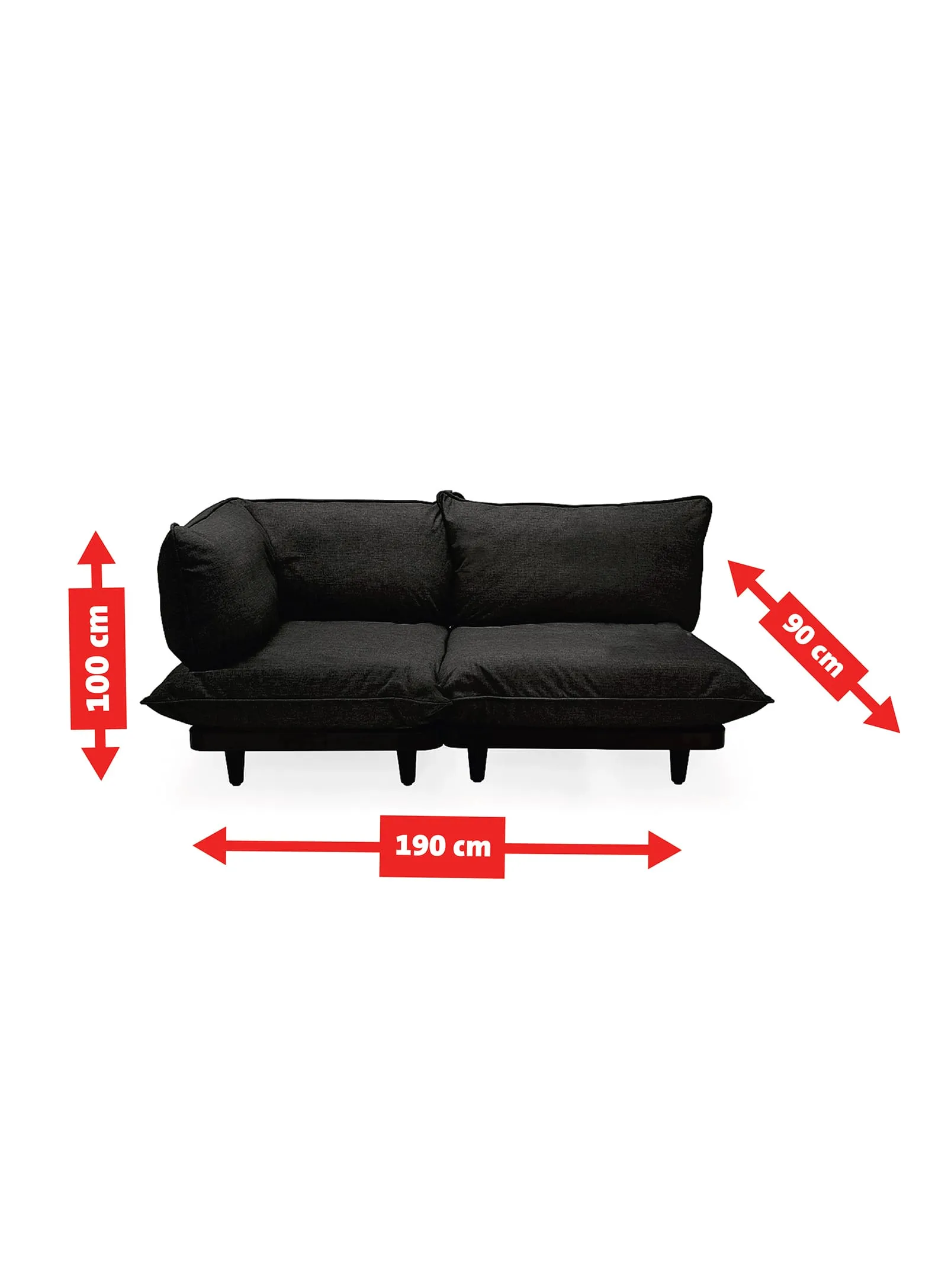 Paletti Lounger to 4-seater<p> Thunder Grey