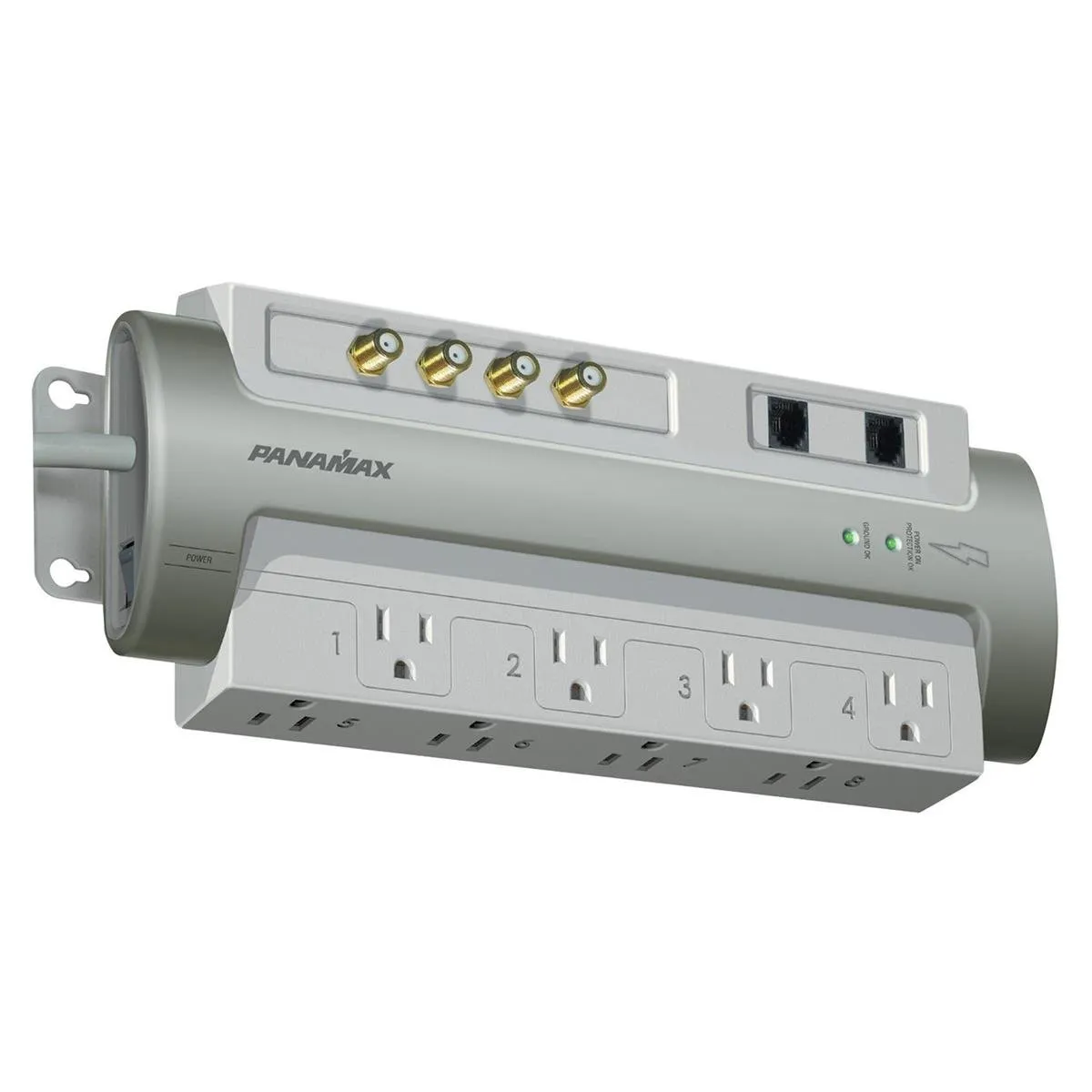 Panamax PM8-AV 8 Outlet Cable-Sat-Telephone - Silver