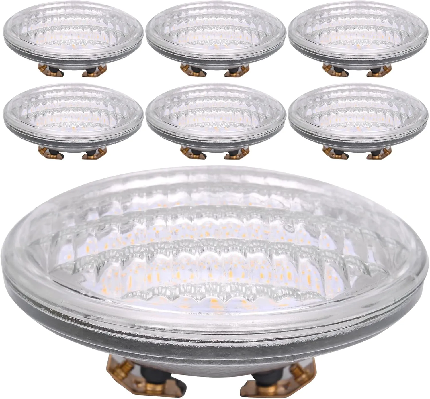 PAR36 LED 12 Watt Light Bulb Outdoor Garden Landscape Lighting Low Voltage 12V AC DC AR111 G53 Spot Lighting Accenture IP65 Flood Lamp 3000k Warm White 12 Volt Indoor Olympic Pool Lights Value 6 Pack