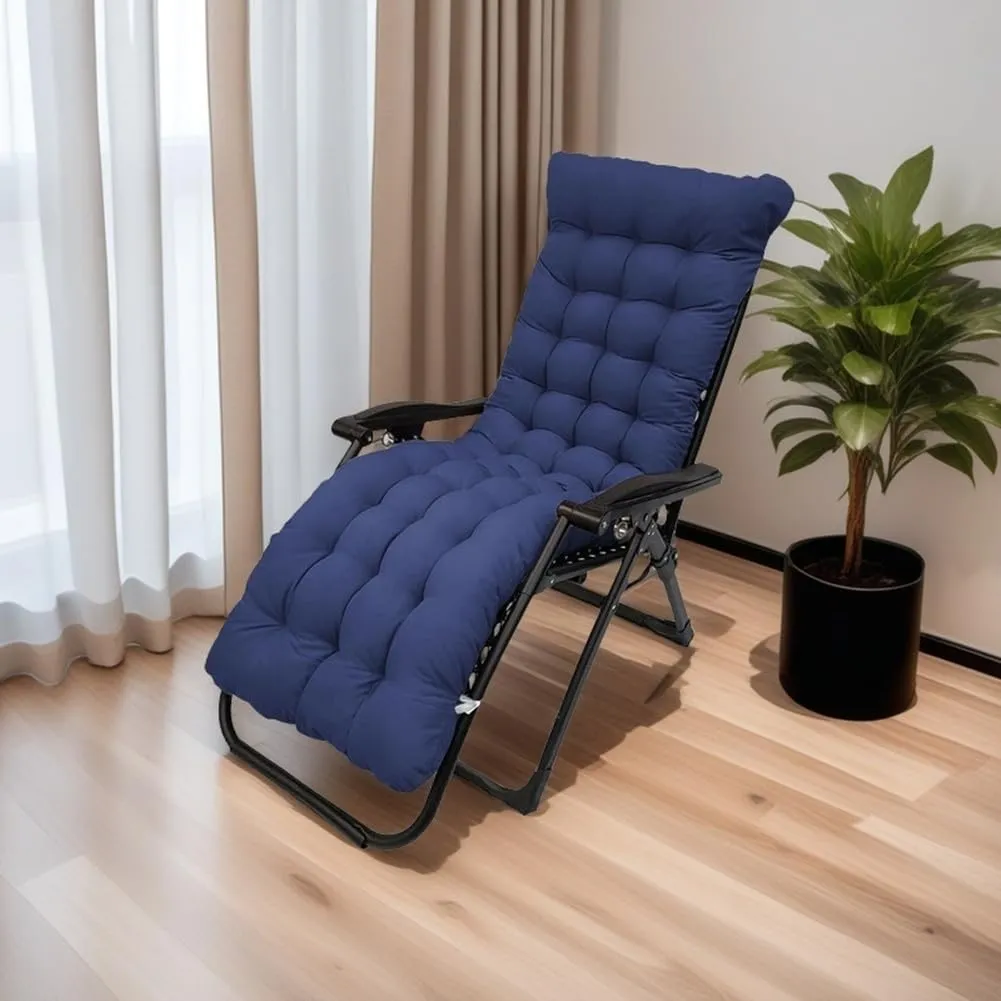 Patio Chaise Lounger Cushion,61in Lounge Chair Recliners Chair Cushions,Thicker Padded Chaise Lounger Swing Bench Cushion for Outdoor Indoor Home Office (Coffee)
