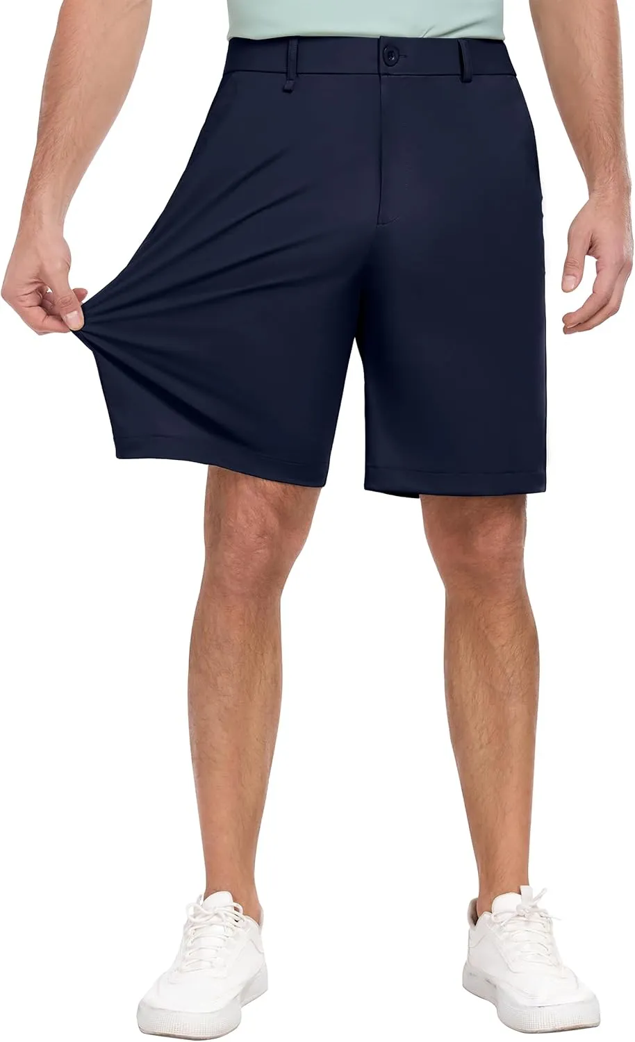 PEGENO Men's Golf Dress Shorts - Lightweight Waterproof Quick-Dry Casual Summer Shorts