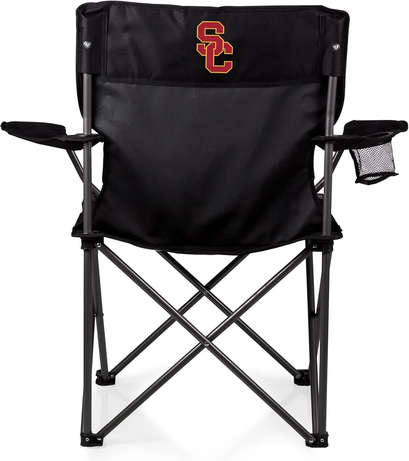 PICNIC TIME NCAA PTZ Camp Chair, Picnic Chair, Beach Chair with Carrying Bag, (Black)
