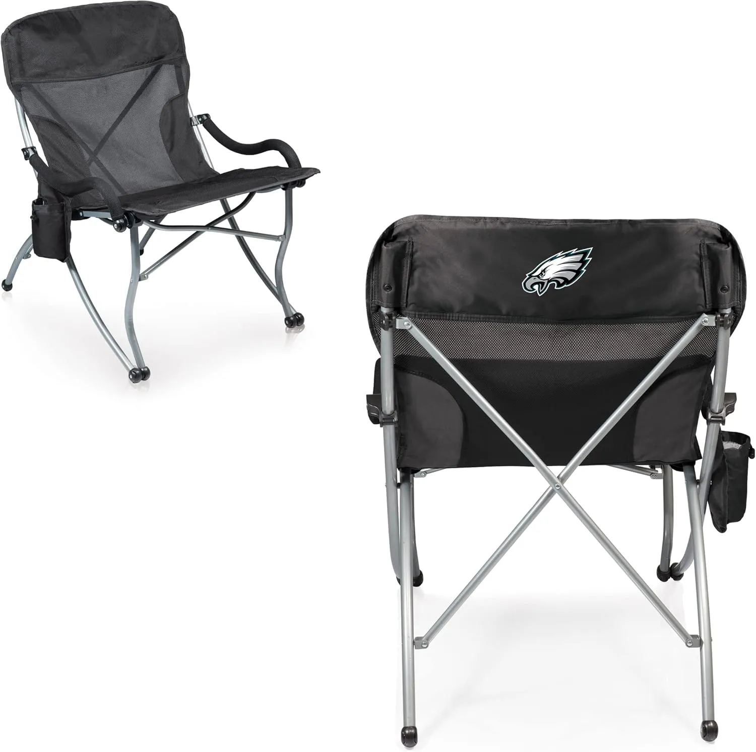 PICNIC TIME NFL PT-XL Heavy Duty Camping Chair, XL Beach Chair, 400 lb Capacity Camp Chair