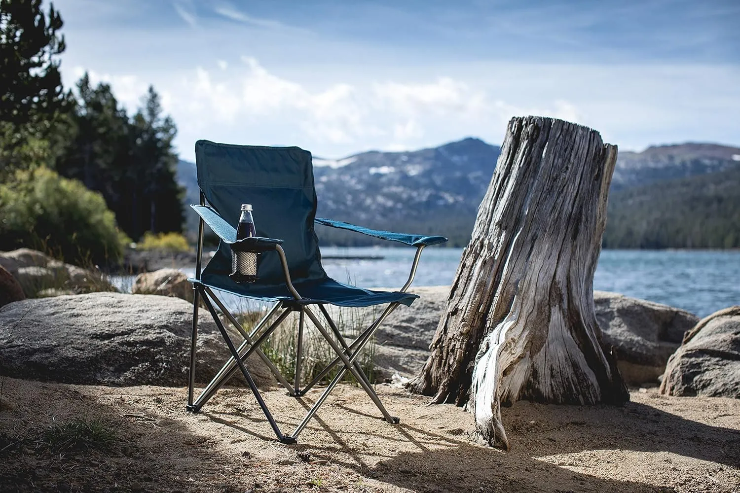 Picnic TIME PTZ Camp Chair, Picnic Chair, Beach Chair with Carrying Bag