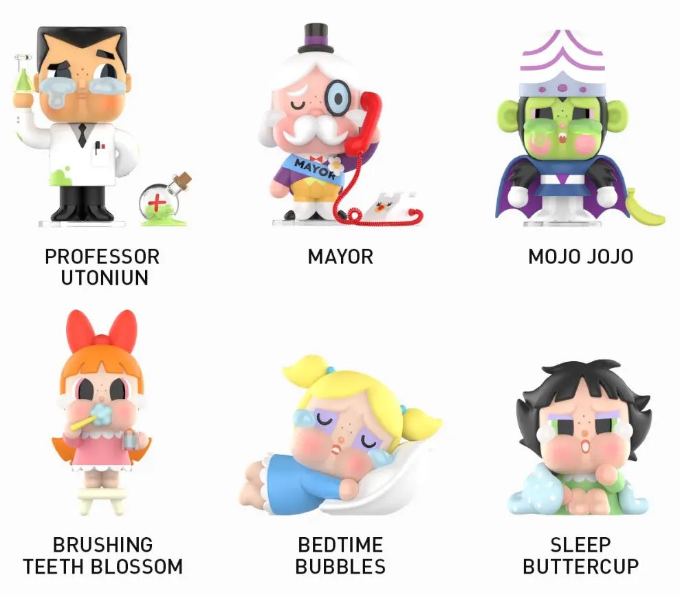 POP MART CRYBABY × Powerpuff Girls Series Figure Blind Box