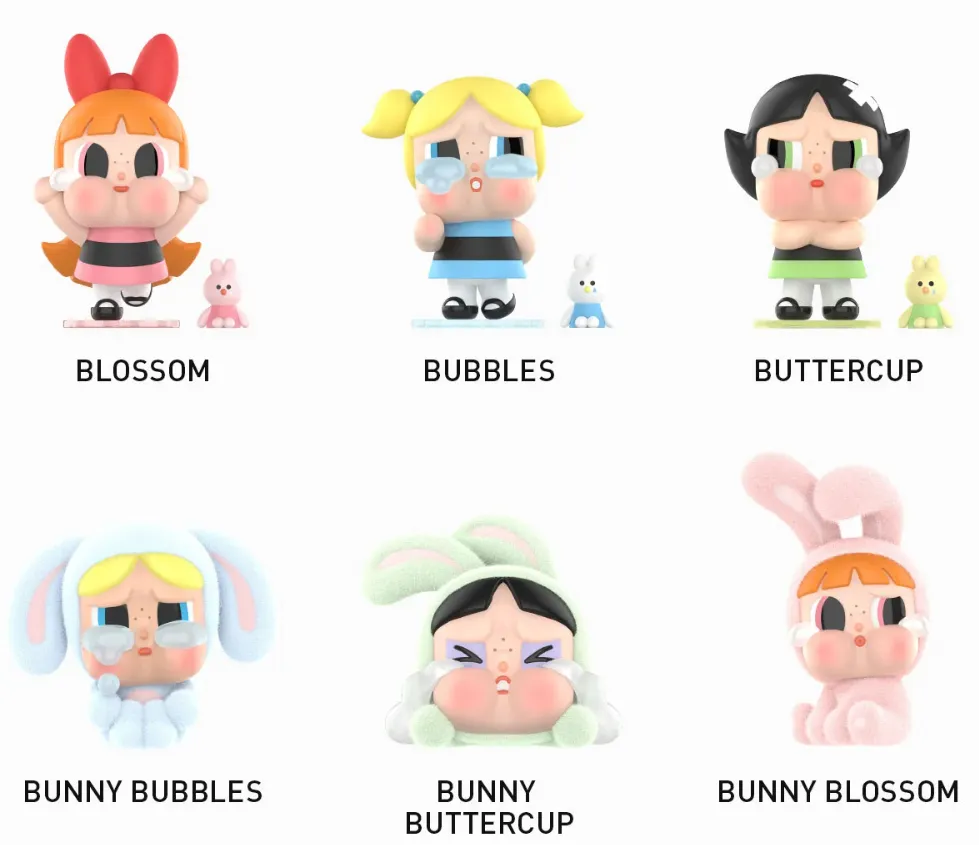 POP MART CRYBABY × Powerpuff Girls Series Figure Blind Box