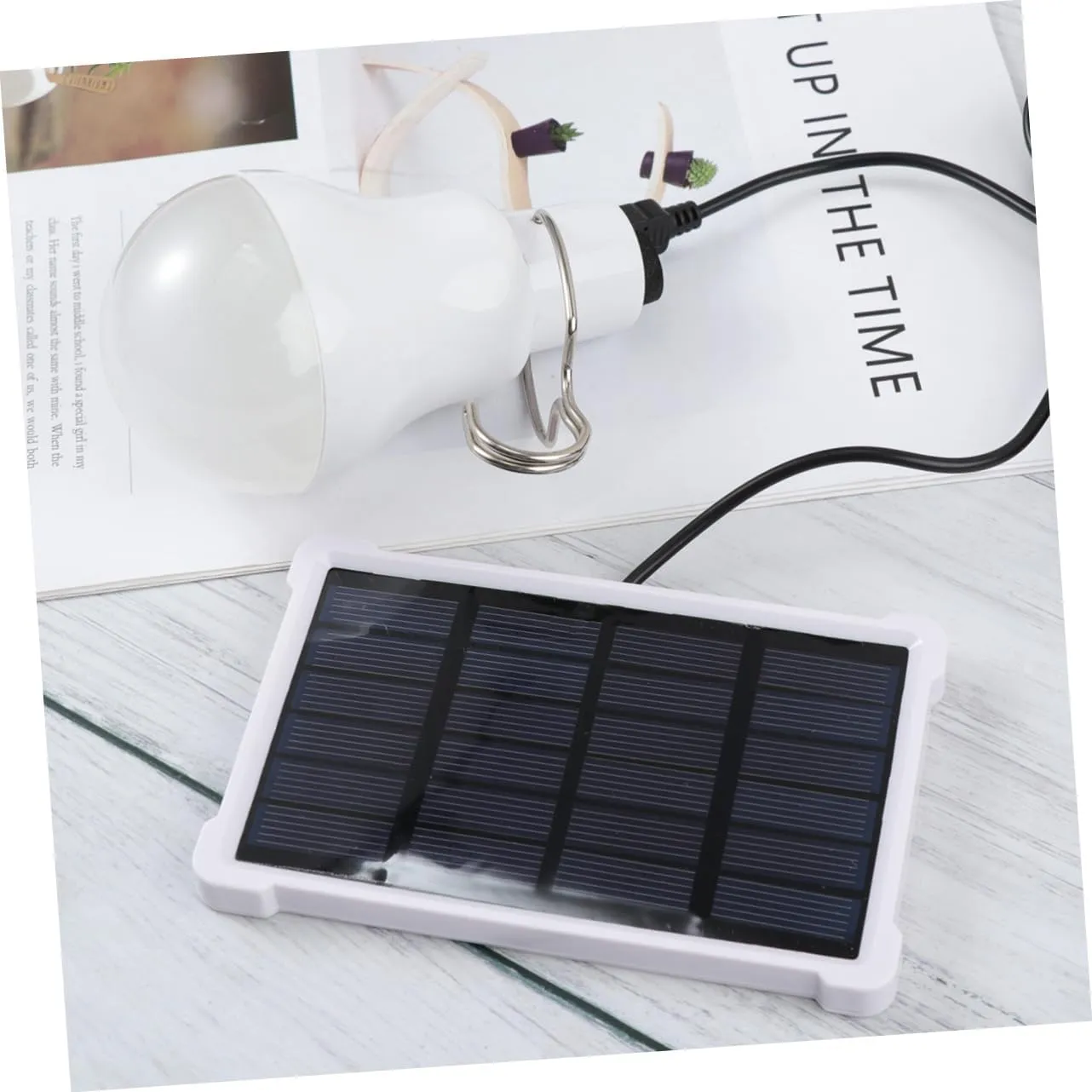 POPETPOP 2pcs Solar Powered Camping Light Led Tent Lamp Portable Night Lights Rechargeable Bulb Compact and Easy to Carry