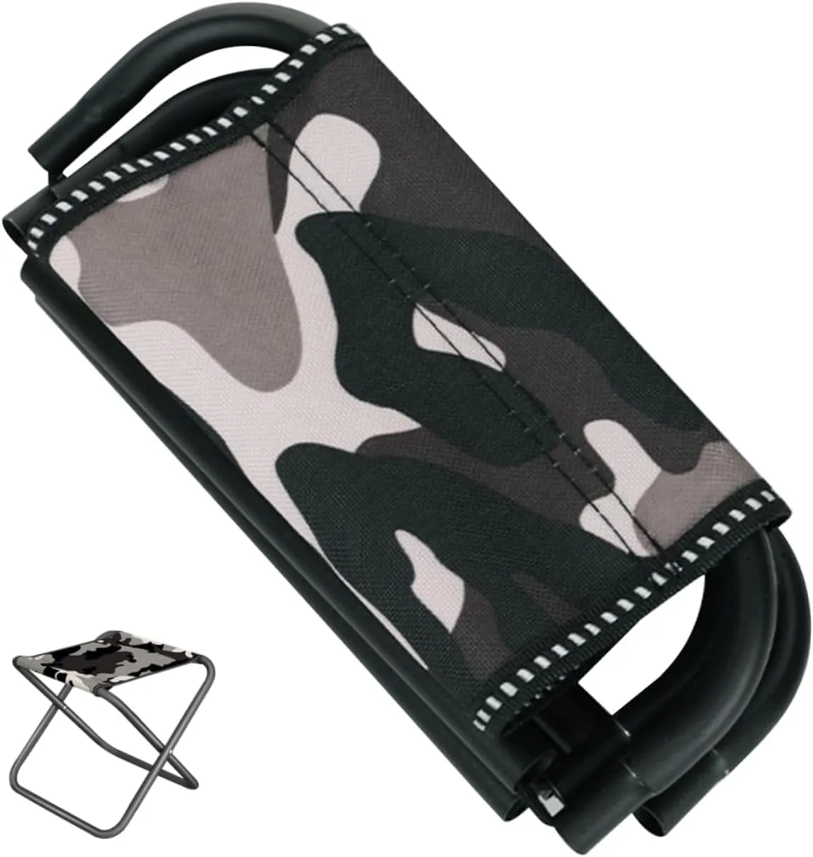 POPETPOP Portable Folding Stool for Camping Fishing Picnic Multi Function Chair Lightweight Durable Design for Adults Space Saving Outdoor Seating
