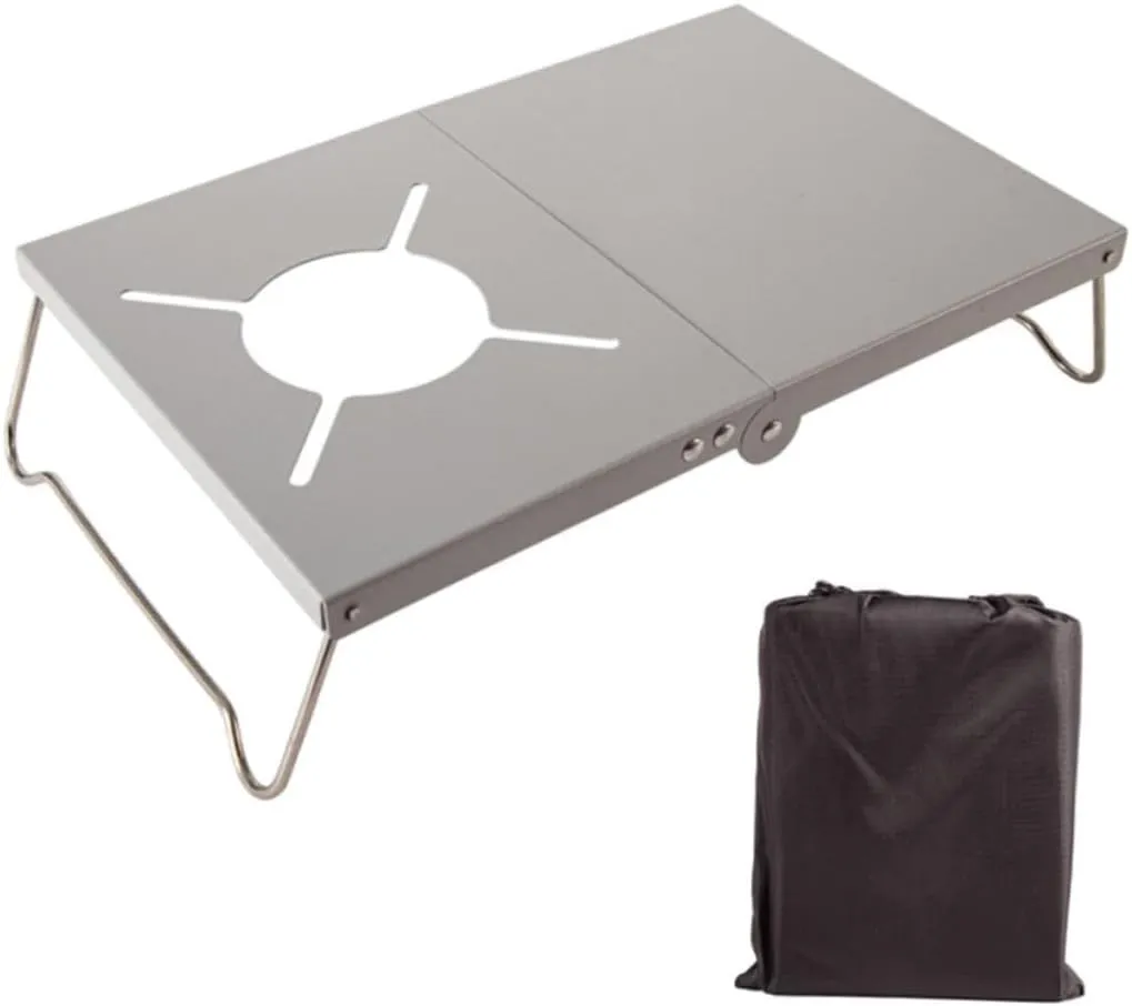 POPETPOP Quality Material Stove Bracket for Portable Folding Table Foldable Camping Table Easy to Set up and Store