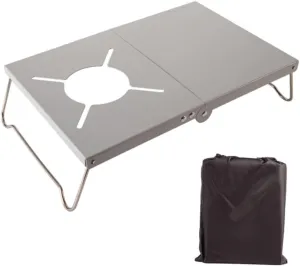 POPETPOP Quality Material Stove Bracket for Portable Folding Table Foldable Camping Table Easy to Set up and Store