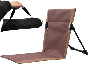 Portable Beach Chair, Folding Beach Lounge Chair 600D Lounge with Aluminium Alloy Support & Nylon Fitting Portable Lounger with Storage Bag for Camping, Picnic