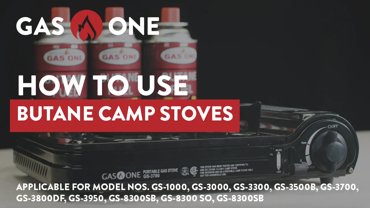 Portable Butane Camping Stove with Case Automatic Ignition