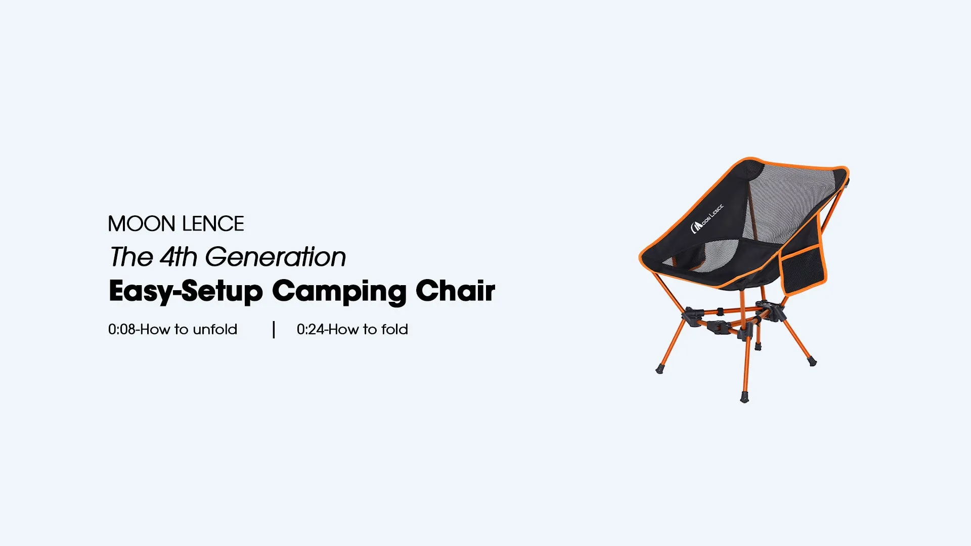 Portable Camping Chair Backpacking Chair - The 4th Gen Ultralight Folding Chair