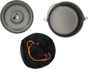 Portable Camping Pot, Aluminum Alloy Camping Pot, Large Capacity for 6-8 People, Comes with Storage Bag (Format: 8.7x8.7x6.0in)
