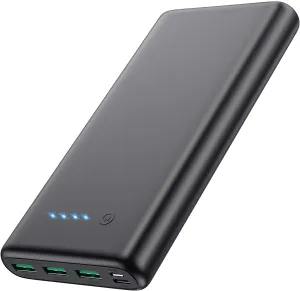 Portable Charger 36800mAh,4 Outputs Power Bank, Dual Input 5V/3A External Battery Pack,USB-C in&Out High-Speed Charging Backup Charger Compatible with iPhone 16/15/14/13,Samsung S23 Android Phone etc