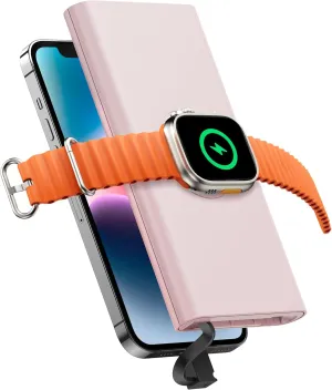 Portable Charger with Built in Cable for iPhone 14/13/12/Pro/Max/Plus, 10000mAh Powerbank Fast Charging Power Bank USB-C Back Up Battery Pack Compatible with iPhone & Apple Watch iWatch Charger