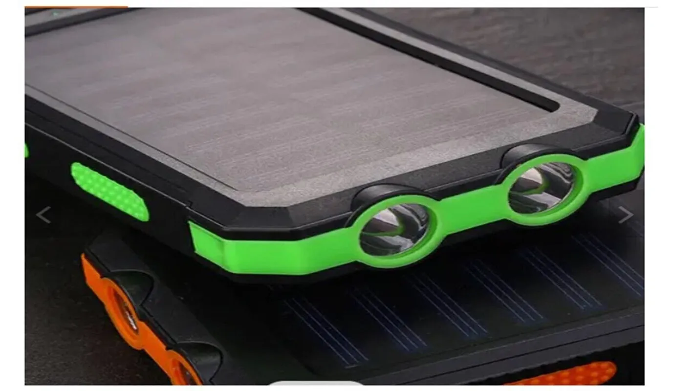 Portable External Solar Power Bank for Phone Tablet Dual USB Port