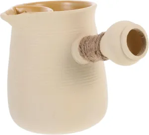 Portable Kettle for Camping Small Stovetop Tea Pot Ceramic Material Heat Resistant for Outdoor Use