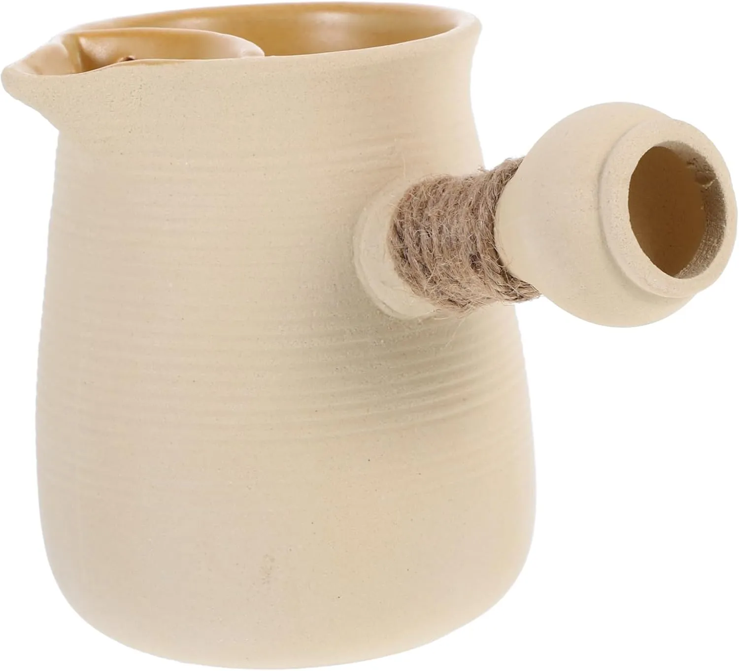 Portable Kettle for Camping Small Stovetop Tea Pot Ceramic Material Heat Resistant for Outdoor Use
