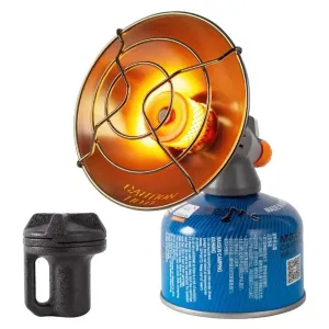 Portable Mini Gas Butane Heater with Storage Box | Windproof Burner for Outdoor Camping | Stainless Steel Construction