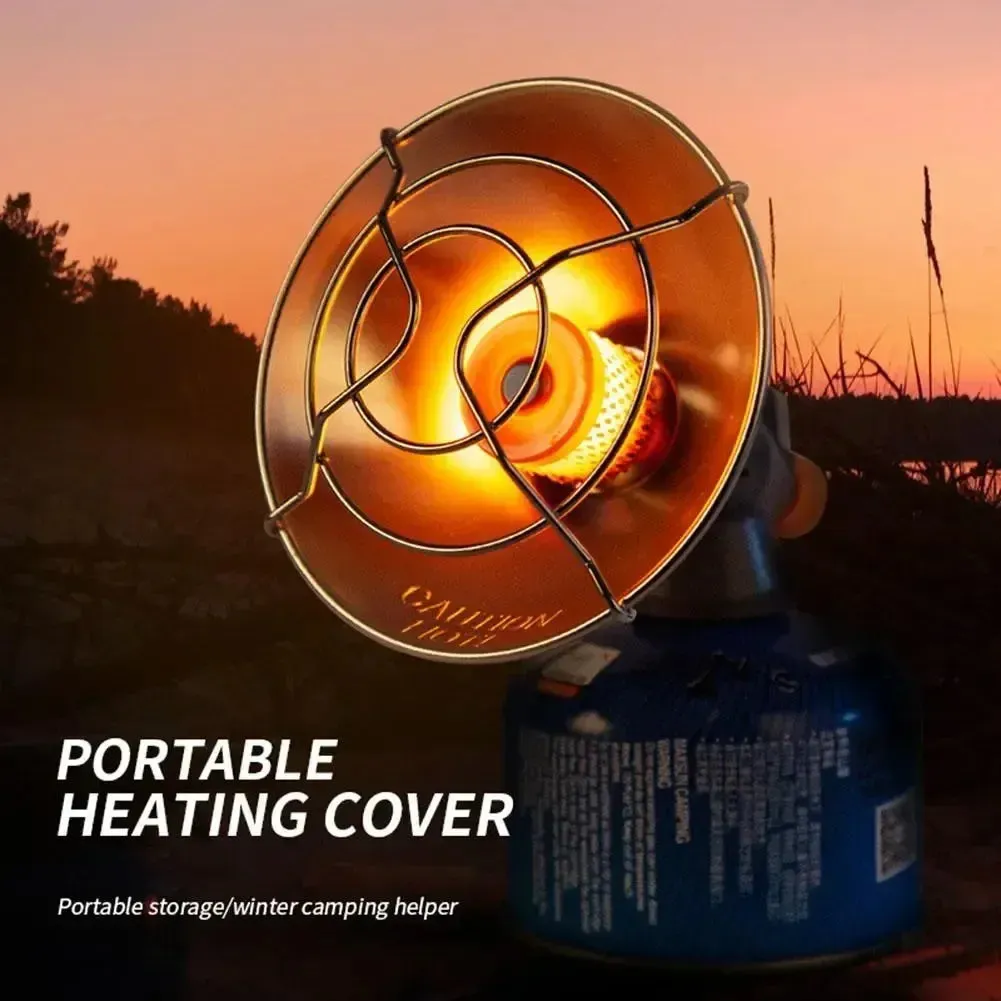 Portable Mini Gas Butane Heater with Storage Box | Windproof Burner for Outdoor Camping | Stainless Steel Construction